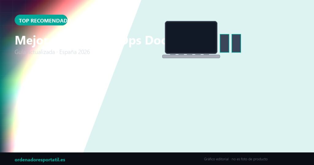 Mejor portátil DevOps Docker 2026 — imagen destacada (gráfico editorial, no es foto de producto)