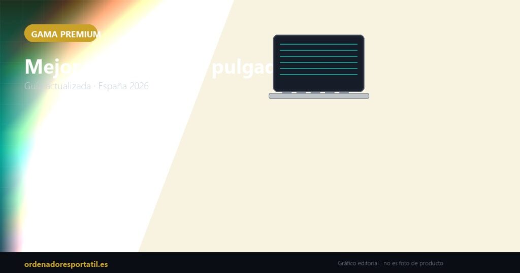Mejor ultrabook 14 pulgadas 2026 (gráfico editorial, no es foto de producto)