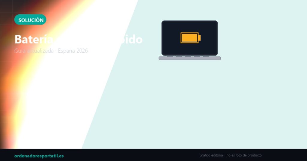 Batería se agota rápido — imagen destacada (gráfico editorial, no es foto de producto)