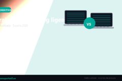 Ultrabook vs gaming ligero — imagen destacada (gráfico editorial, no es foto de producto)