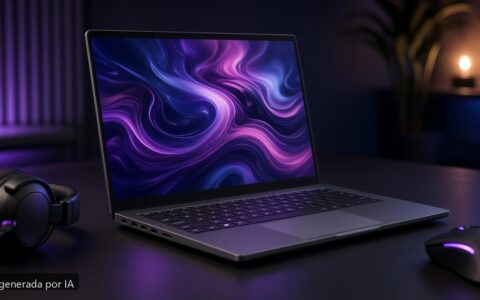 Mejor portátil gaming 1500 euros 2026 — escena fotográfica realista, imagen generada por IA