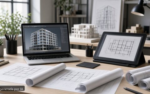 Mejor portátil Revit sin quedarse corto — escena fotográfica realista, imagen generada por IA