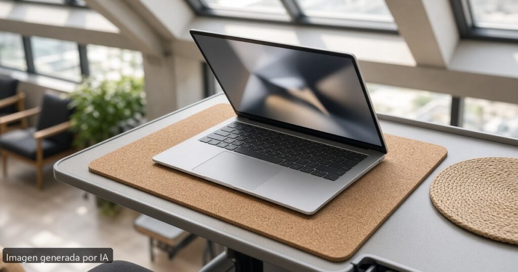 Mejor ultrabook 1 kg 2026 — escena fotográfica realista, imagen generada por IA