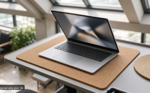 Mejor ultrabook 1 kg 2026 — escena fotográfica realista, imagen generada por IA