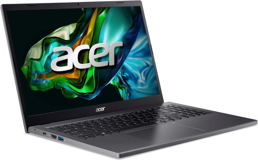 Acer Aspire 5 A515-58P 16 GB — Tres cuartos, puertos izquierdos