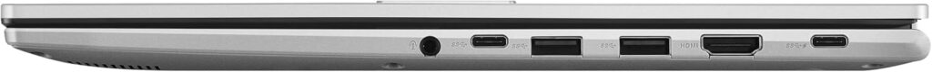 ASUS Vivobook 15 M1502NAQ 16 GB — Puertos: jack, USB-C, USB-A, HDMI, USB-C