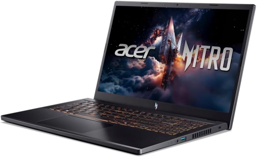 Acer Nitro V 15 ANV15-52 — Tres cuartos derecho, USB-A