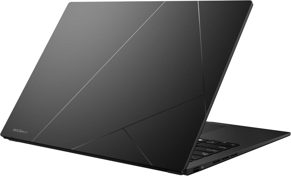 ASUS Zenbook 14 OLED UM3406GA — Tapa con geometría y HDMI al canto